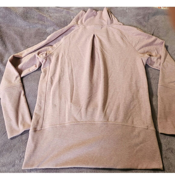 Lululemon High Lines Pullover Heathered Vintage Mauve Women's Size 8 Athleisure - Picture 7 of 8